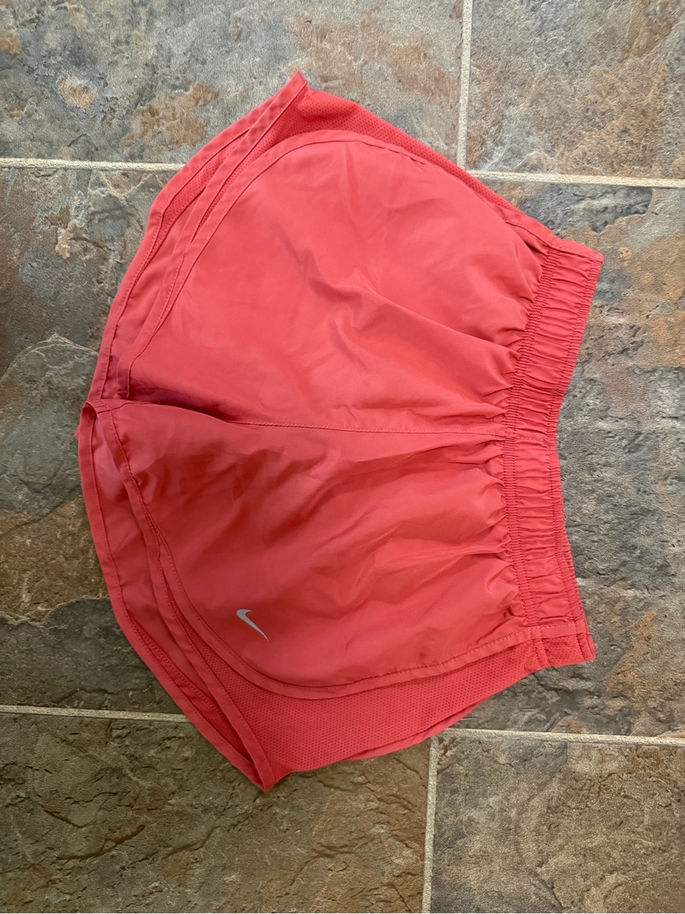 Nike Women's Coral-Red Running Shorts
